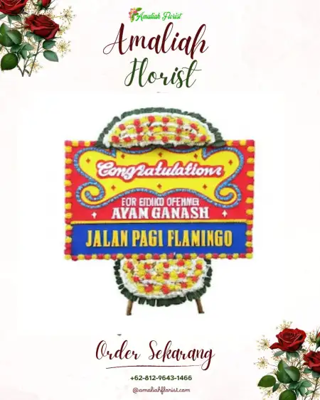 Sewa Papan Bunga Motto